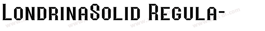 LondrinaSolid Regula字体转换